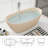 65'' Freestanding Soaking Solid Surface Bathtub In Cream-118018991