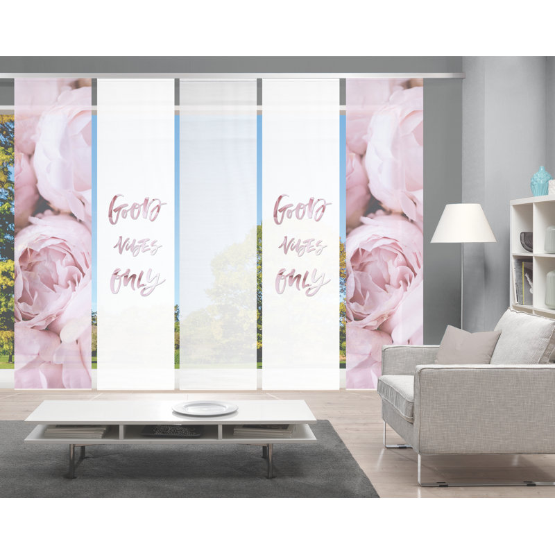 Perales Semi Sheer Curtain Panel Pair
