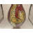 Lorne Floor Vase, 24 Inch Mosaic Vase – Tall Cylinder Made of Terracotta with Ruby Red and Gold Glass Mosaic Pieces – Handcrafted Decorative Home Décor Accent Piece for Bedroom, Living Room, Office