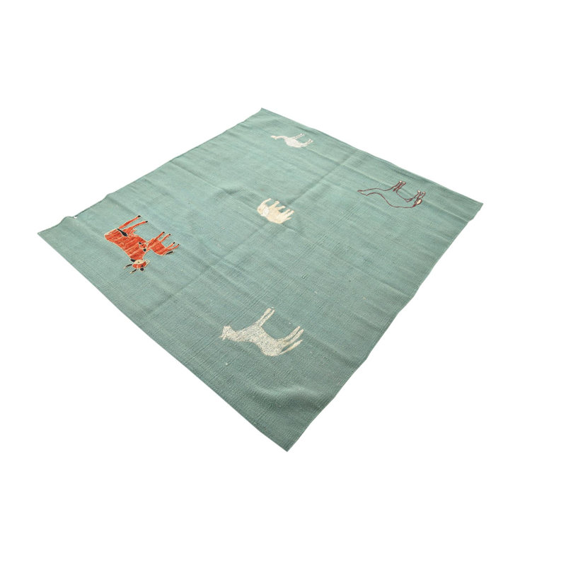 Rectangle Pullman Green Rug