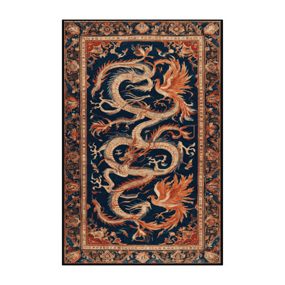 Machine Washable Persian Gray Area Rug
