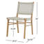 Chaise DELMAR d'extérieur brun délavé-132957876-132957878