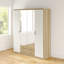 Gandra  4 Hinged Door Wardrobe 181 cm 4 Drawer, Mirror INCL. Delivery and Assembly-90579462