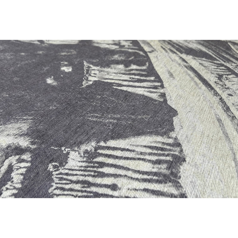 Ethelynn Washable Abstract Indoor Rug, Square 7'