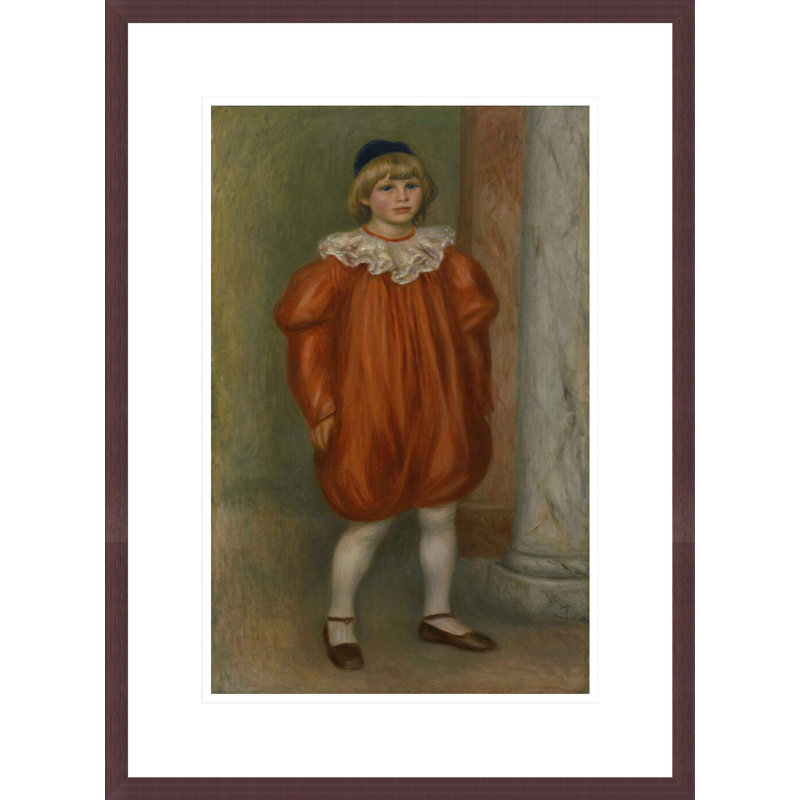 The Clown (Le Clown) par Pierre-Auguste Renoir, impression giclée encadrée, H 21,75 po x l 16,06 po