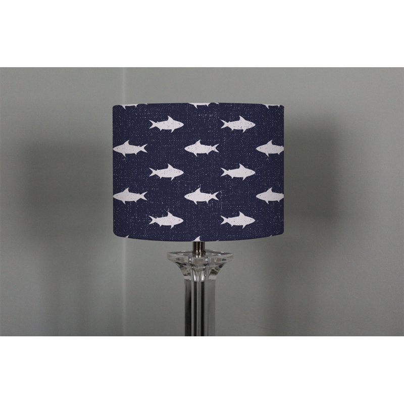 Cotton Drum Lamp Shade ( Uno ), 25cm H x 40cm W x 40cm D