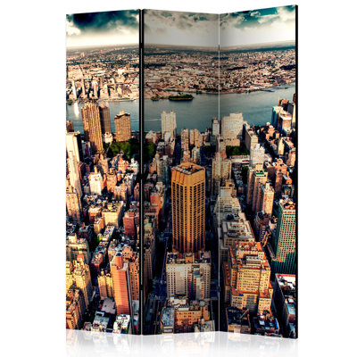 Jane 172cm H Solid Wood Folding Room Divider