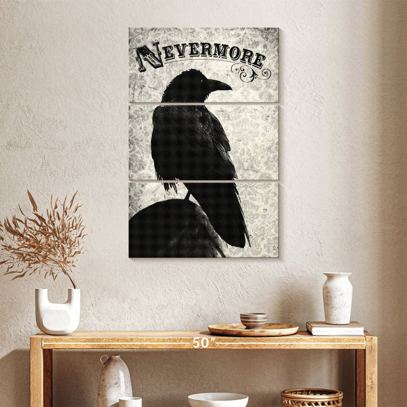 Brampt Nevermore Crow, 38" H x 24" W