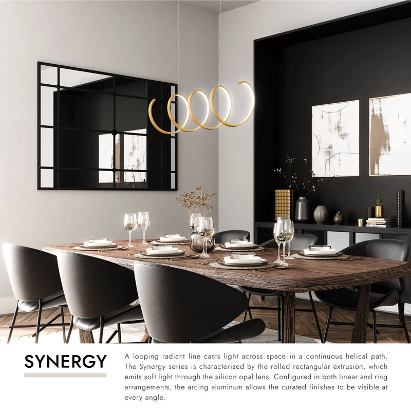 Synergy 1 - Light LED Pendant, Antique Brass