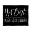 «Hot Bath Wash Soak Unwind Bathroom» par Lisa Dearing, art textuel sur toile tendue-75452091-75452089