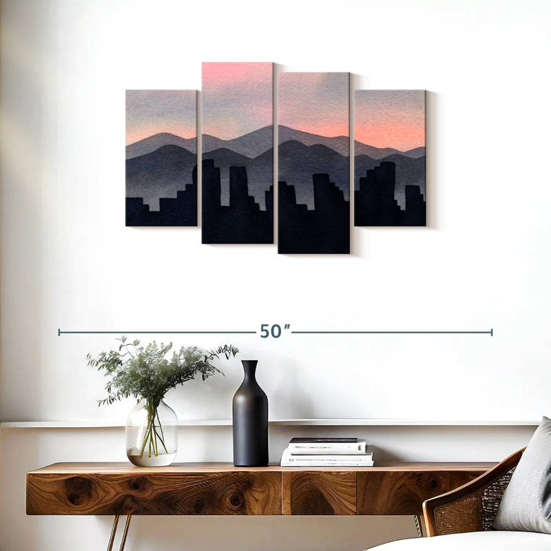 Horizon abstrait de Sireci, H 22 po x l 36 po