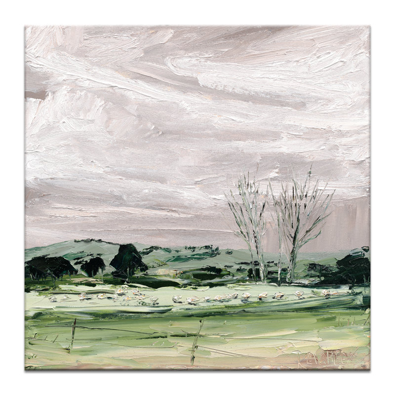 Counting Sheep by Michelle Keighley - Print, Wrapped Canvas, 61cm H x 61cm W