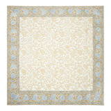 Chloe Tablecloth - Blue/Brown - 59" x 59"