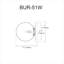 Applique murale encastrée 1 lumière à intensité variable Bronwood-67776132-67776134-130969371