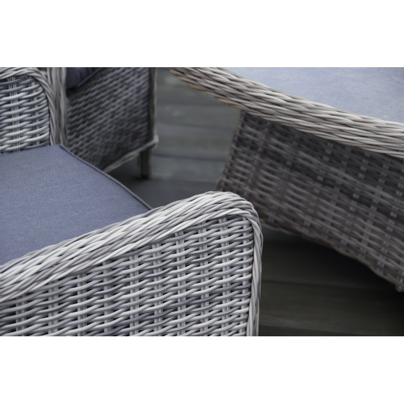 6 - Person Wicker Patio Dining Set with