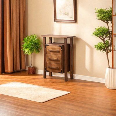 Commode d'appoint en bois massif
