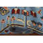 Tapis de couloir bleu clair en laine 3x8