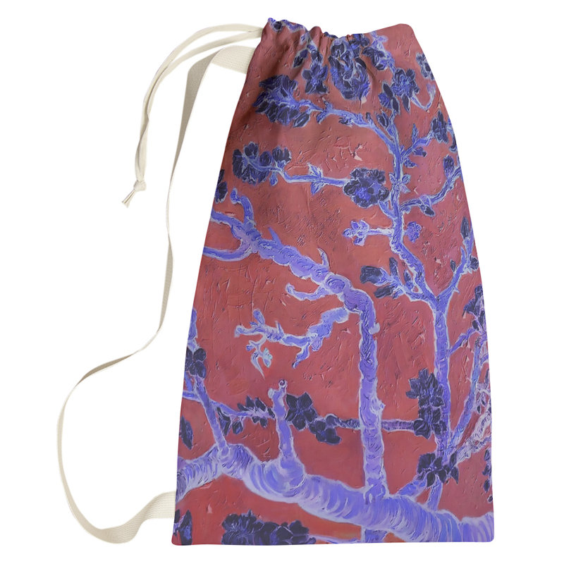 Sac à linge Browerville, Petit (H 64 po x l 20 po x P 1,5 po), Rouge / Bleu
