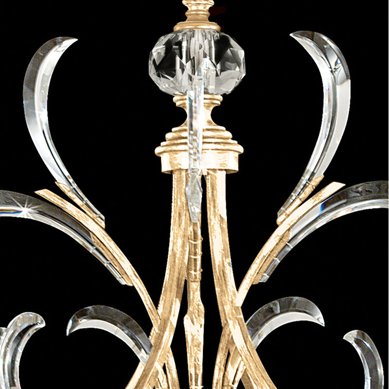 Beveled 3 - Light Pendant, Gold Leaf
