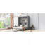 Grand lit escamotable mural avec tablettes, gris-1933686014