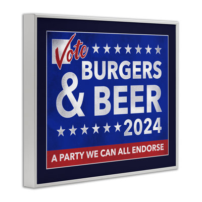 «Burgers & Beer», estampe numérique de Jedco Brands, Inc.