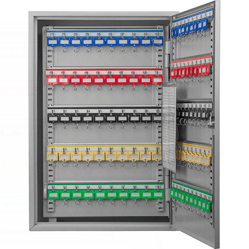 Armoire 150 clés à clé réglable avec serrure à clé