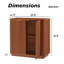 Commode de 55 po de largeur, buffet moderne avec armoire de rangement, forme ondulée-486612715