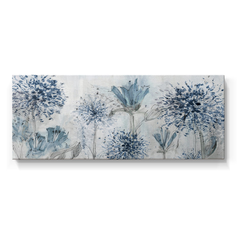 Field of Blue- Gallery Wrapped Canvas -Ready to Hang, 16" H x 40" W