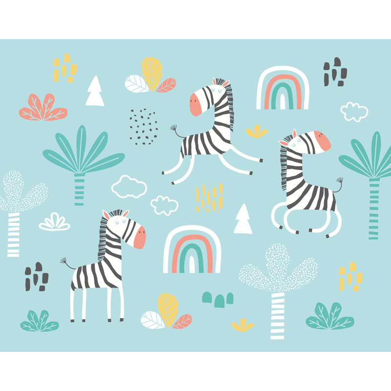 Matte Non-Pasted Wall Mural, Blue, 240cm L x 300cm W