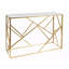 Axelle 120cm Glass Top Console Table