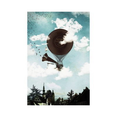 Music Flight by Paula Belle Flores - Wrapped Canvas Print