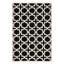 Tapis noir / ivoire en laine touffeté à la main à motif géométrique d'Igna-1736559746
