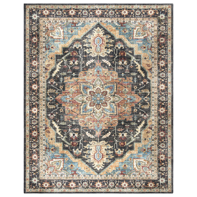  Tapis intérieur multi-médaillons Samira Tiefi, Rectangulaire 6 pi x 9 pi