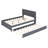 Upholstered Platform Bed with Trundle-158415128-158415126