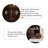 31.5"New Chinese-style walnut display cabinet with storage compartments