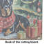 Grande planche à découper en verre Rottweiler Cozy Christmas