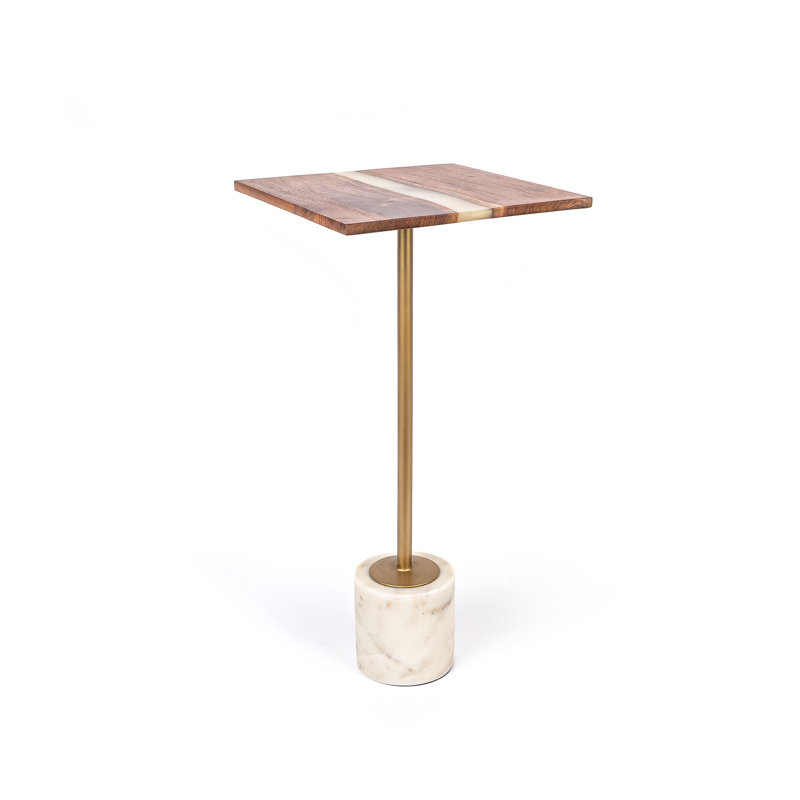 Square Resin End Table