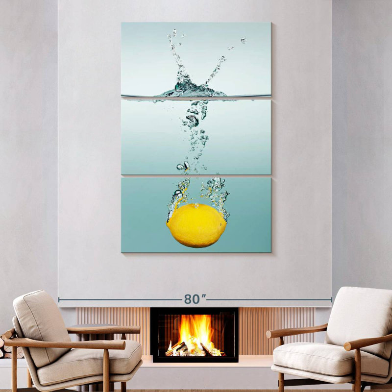 Yarlin Lemon Splash, 74" H x 48" W