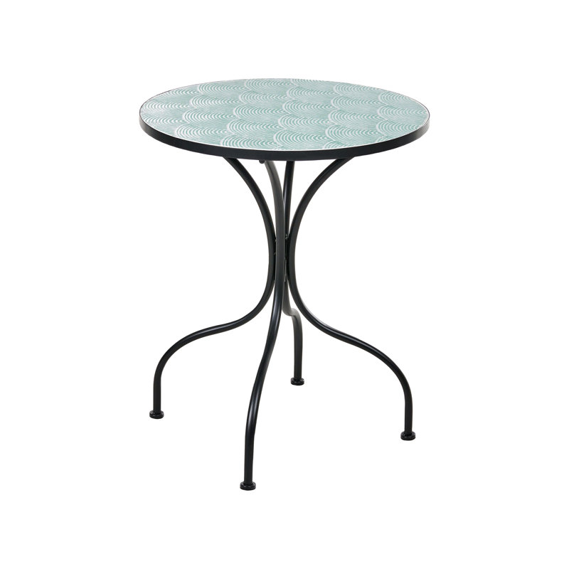 Cepero Round Metal Outdoor Bistro Table , 60cm cm W 60cm cm D