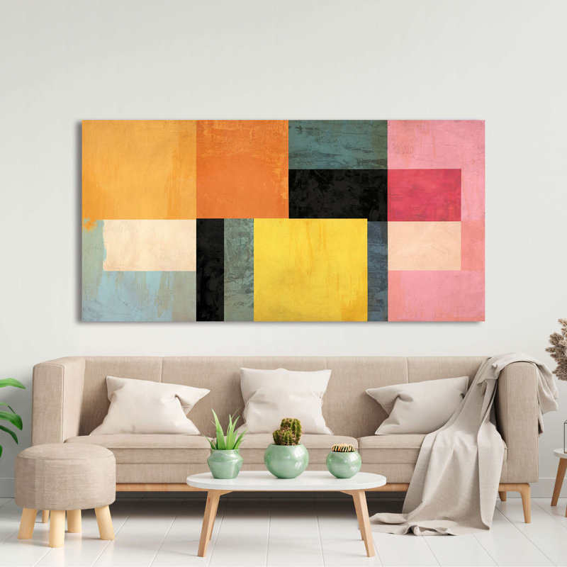 Modern Abstract: Eclectica by Sonne Taylor - Wrapped Canvas Print, 50cm H x 100cm W