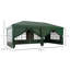 3 X 6m Pop-up Gazebo With Removable Curtain Walls & Windows, Weather-resistant Oxford Canopy, Powder-coated Steel Frame, Portable Carry Bag, Outdoor Garden Party Tent, Dark Green