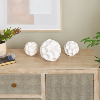 Cole And Grey Resin Decorative Ball Floral Orbs & Vase Filler With Varying Sizes