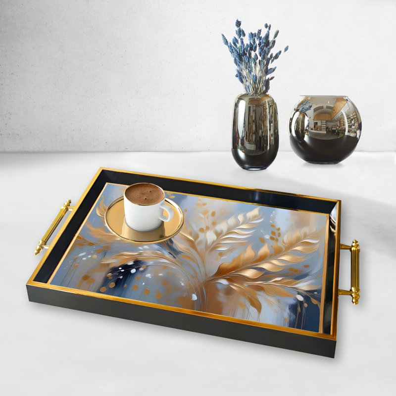 Élégant plateau en verre de 19,7 po x 11,4 po x 1,4 po | Fabrication 100% verre durable | Facile à nettoyer avec un chiffon humide | Idéal pour le service, la présentation décorative et l'organisation | Ajout élégant à la décoration intérieure