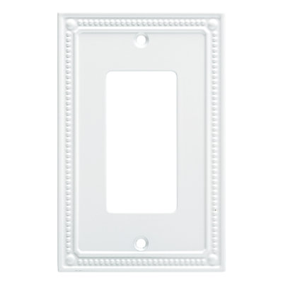 Classic Beaded 1-Gang Rocker Wall Plate
