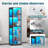 Glass Display Cabinet, 4-tier Display Cases For Collectibles, Curio Cabinet With Rgb Lights, Glass Bookcase Shelf Display Kids Toy Cabinets For Collectible, Living Room, Playroom, Black-983719389