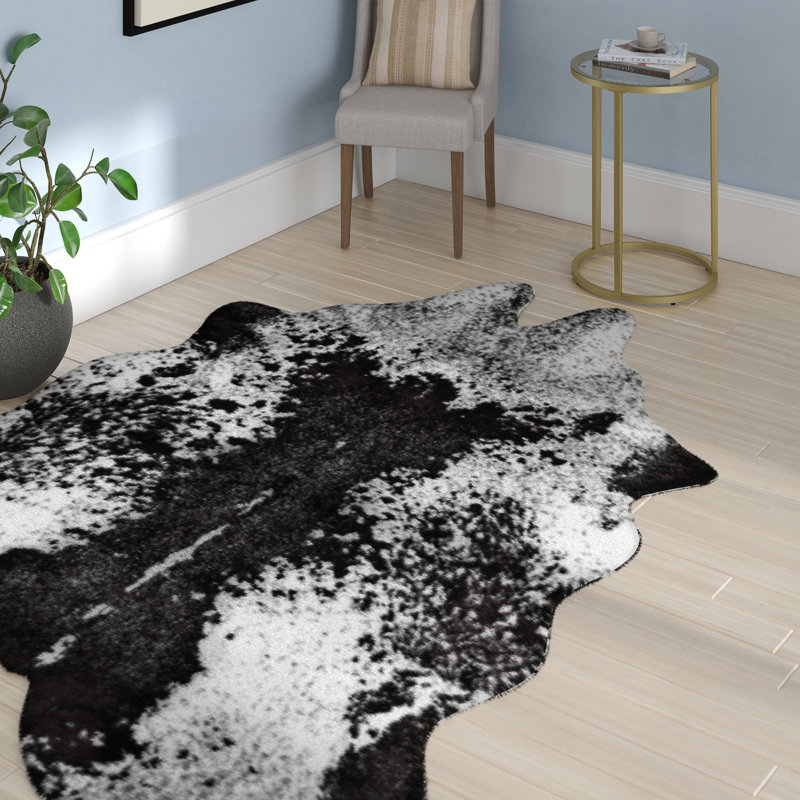 Tapis ivoire / gris anthracite Isal, Forme rectangulaire : 3 pi 10 po x 5 pi