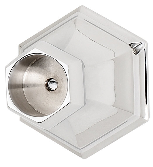 Nicole Shower Rod Brackets, Polished Nickel