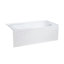 Baignoire d'angle Ivy 60 po x 30 po avec bonde à droite et tablier-121323835-27806036