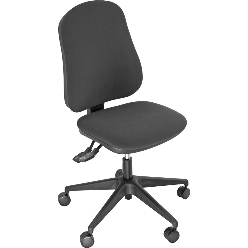 Dreyfus Acrylic Office Chair, Black