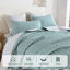 Ensembles de courtepointe 100% coton 98 po x 106 po Dduoxin - 1 courtepointe avec 2 taies décoratives-123301030-123301036